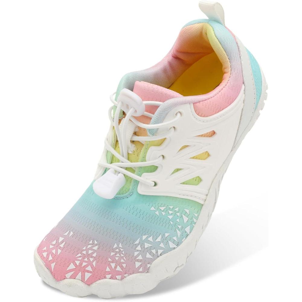 imageLRUN Kids Water Shoes Boys Girls Water Hiking Shoes Indoor Outdoor Quick Dry Athletic Sneaker ShoesMulticolor