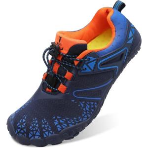 L-RUN Barefoot Water Shoes Women Mens Aqua Sock Athletic Hiking Water Sports Shoes for Swim Beach Pool Sand Diving Walking(G_navy)