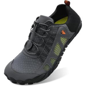 L-RUN Barefoot Water Shoes Women Mens Aqua Sock Athletic Hiking Water Sports Shoes for Swim Beach Pool Sand Diving Walking(N_grey)