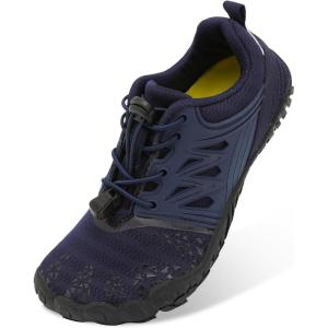L-RUN Kids Water Shoes Boys Girls Water Hiking Shoes Indoor Outdoor Quick Dry Athletic Sneaker Shoes(Navy)