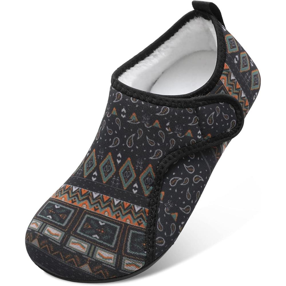 imageLRUN Womens Mens House Slippers Indoor Home Shoes Warm Barefoot Slippers Outdoor House Shoes AntislipBohemia