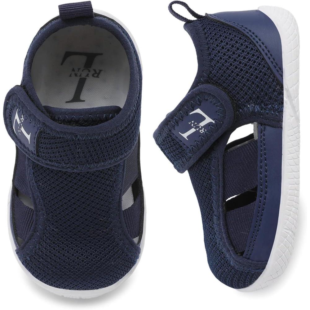 image:imageLRUN Zero Drop Minimalist Toddler Shoes for Wide amp Chubby Feet Barefoot Sneaker for Infants amp Kids Daycare amp PlaygroundNavy