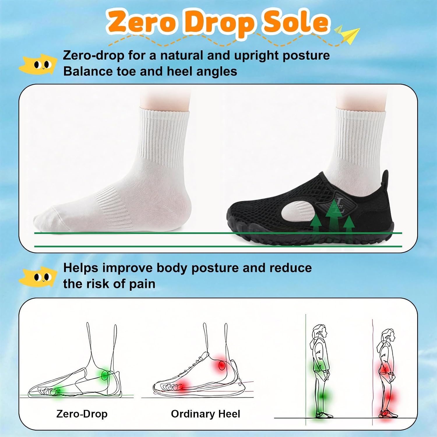 image:imageLRUN Kids ClosedToe Water Sandals Adjustable Sport Shoes NonSlip Rubber Sole Swim Beach Shoes for Toddler Little Kid Boys GirlsBlack