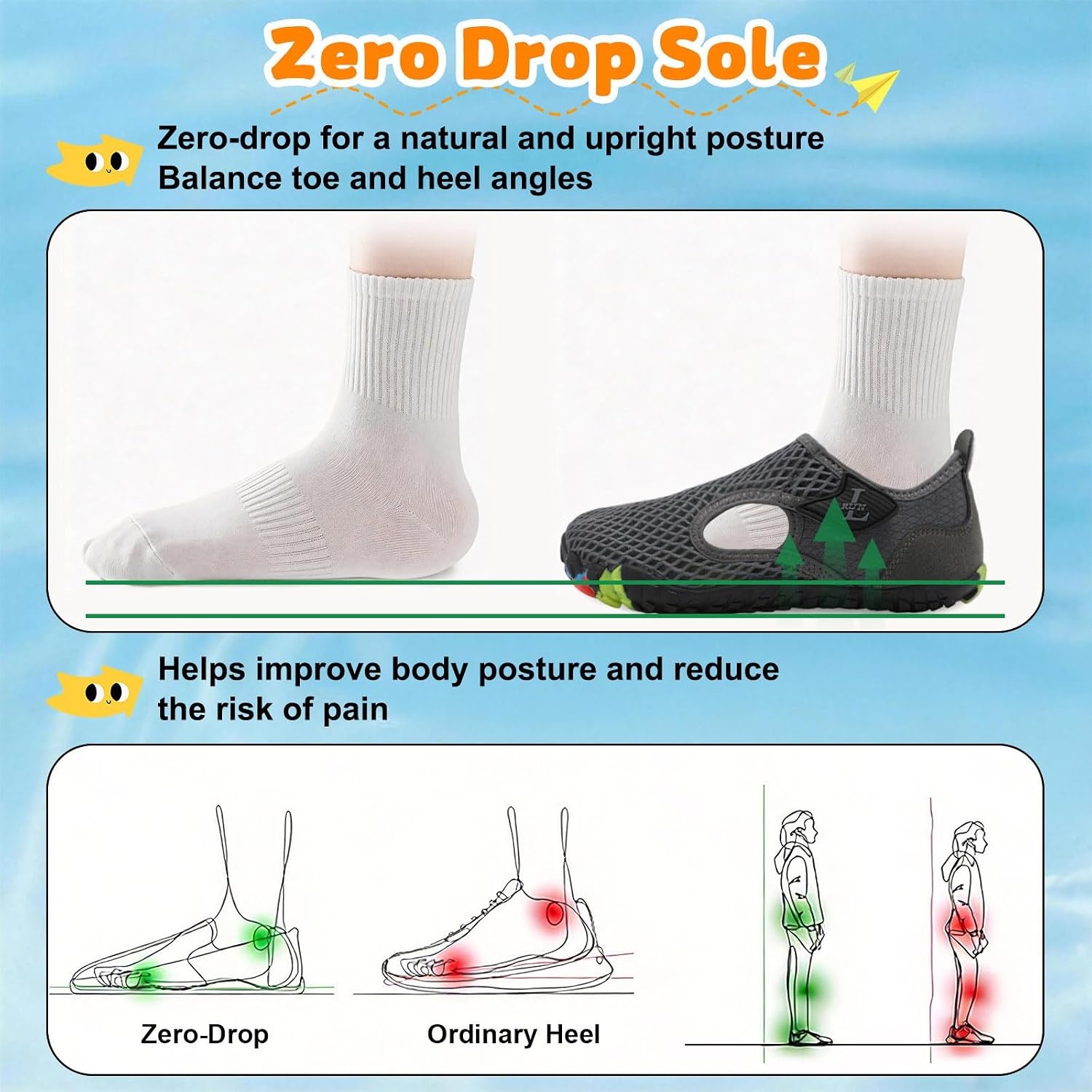 image:imageLRUN Kids ClosedToe Water Sandals Adjustable Sport Shoes NonSlip Rubber Sole Swim Beach Shoes for Toddler Little Kid Boys GirlsDark Grey