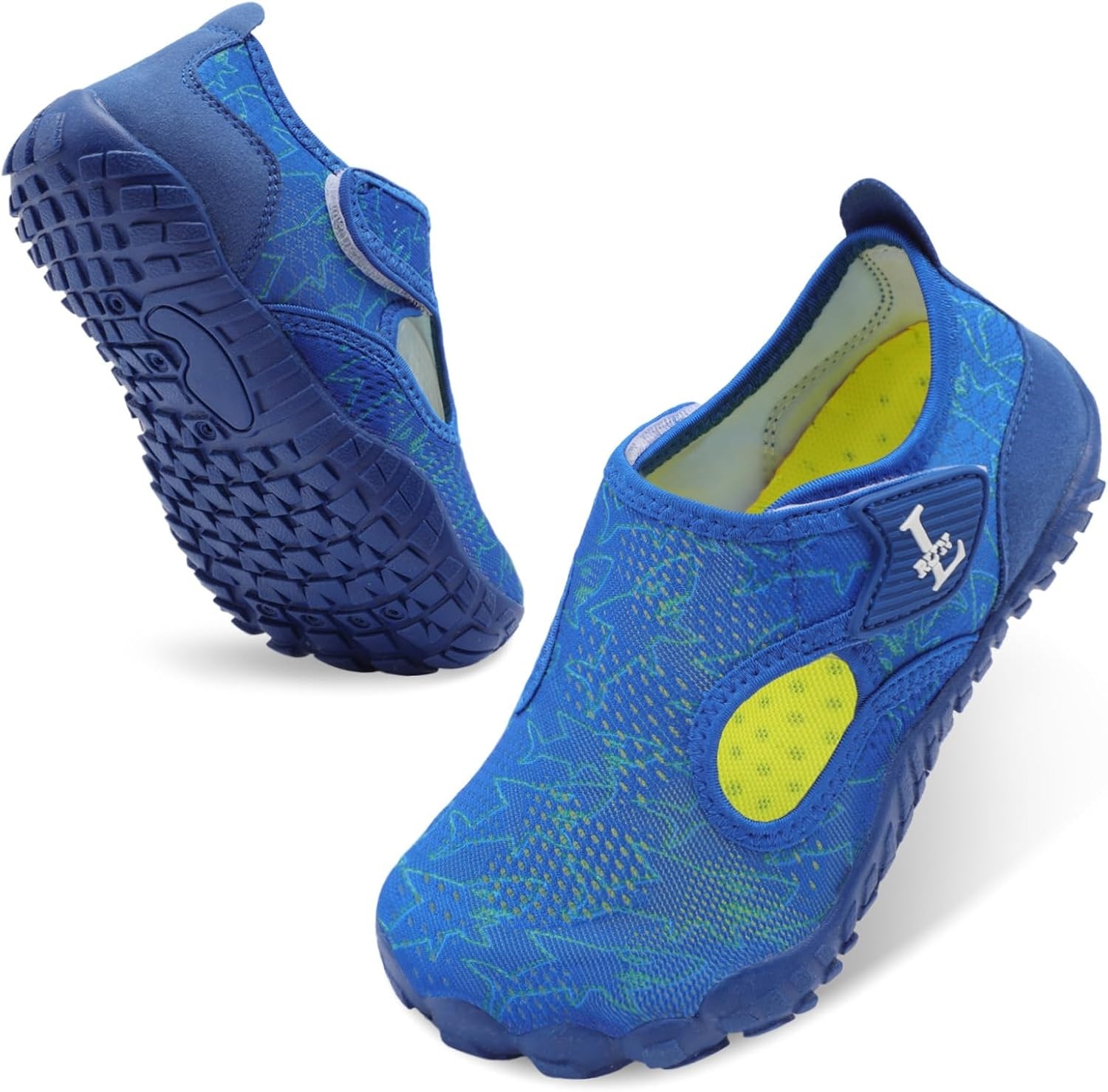 image:imageLRUN Kids ClosedToe Water Sandals Adjustable Sport Shoes NonSlip Rubber Sole Swim Beach Shoes for Toddler Little Kid Boys GirlsNavy
