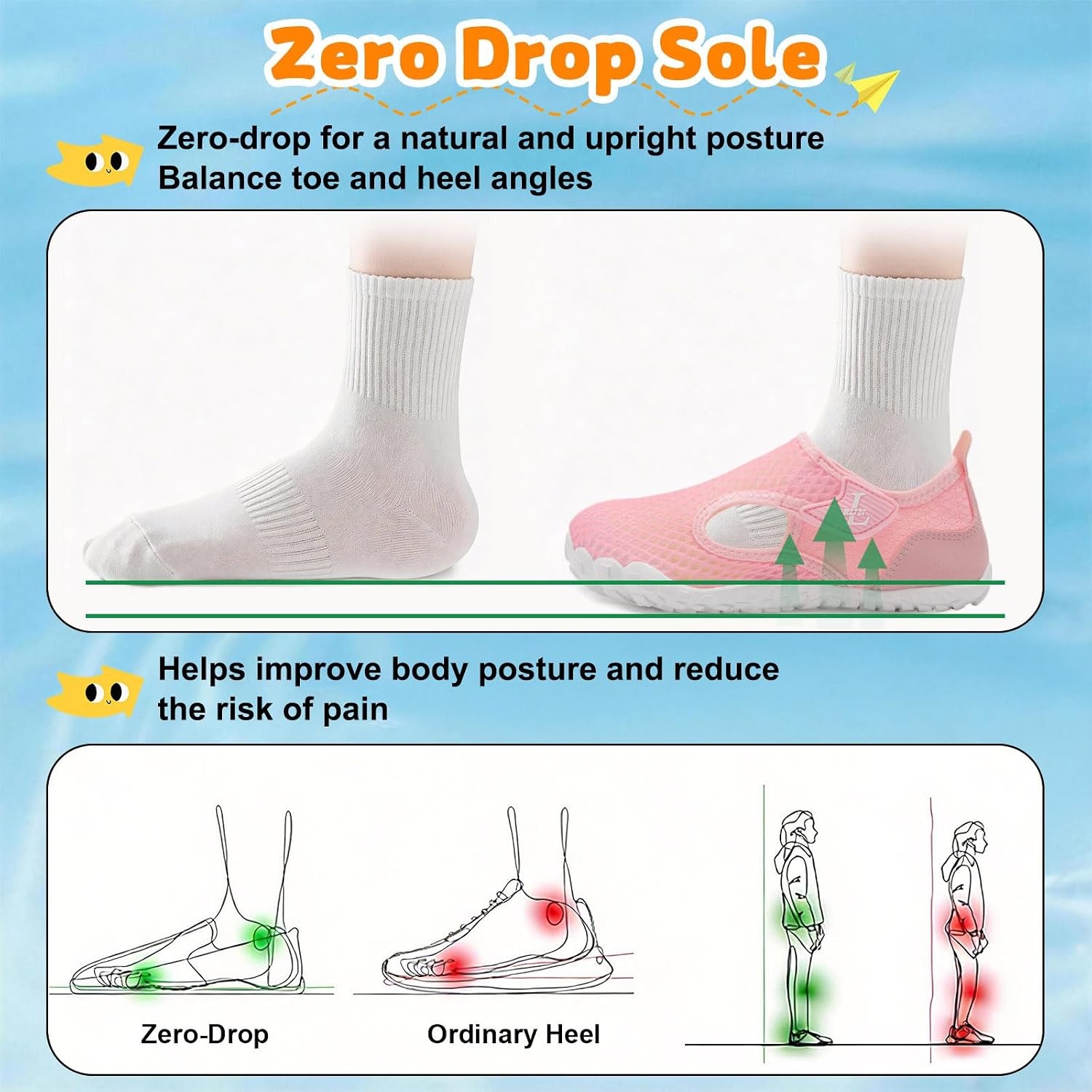 image:imageLRUN Kids ClosedToe Water Sandals Adjustable Sport Shoes NonSlip Rubber Sole Swim Beach Shoes for Toddler Little Kid Boys GirlsPink