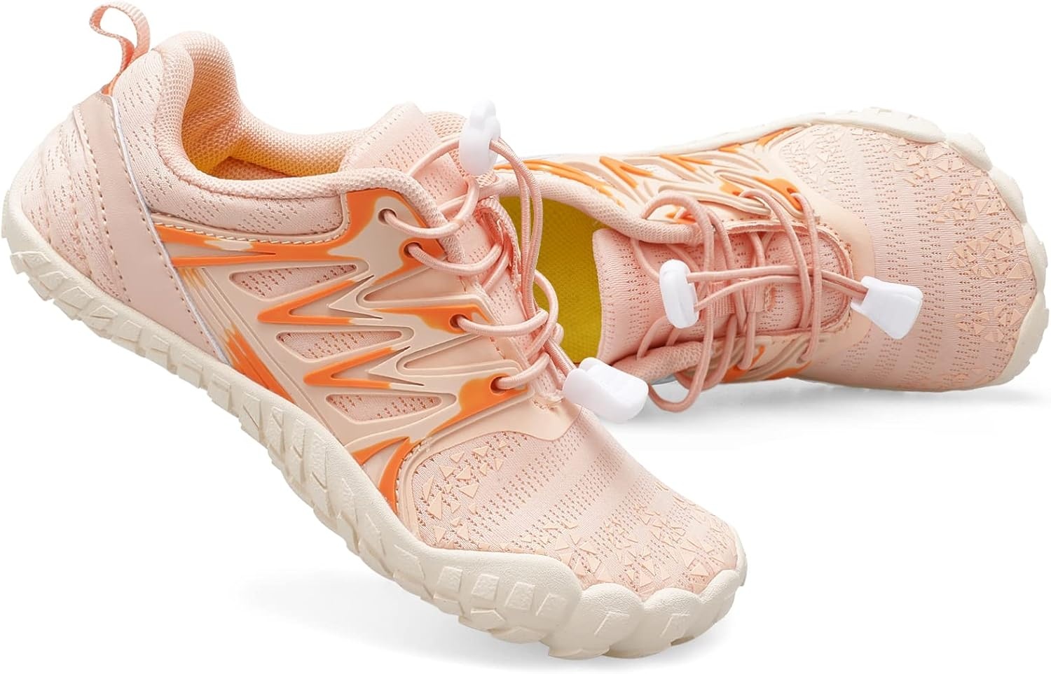 image:imageLRUN Kids Water Shoes Quick Dry Boys Girls Barefoot Shoes for Beach Pool Sand NonSlip Outdoor Athletic Walking SneakerLotus Pink