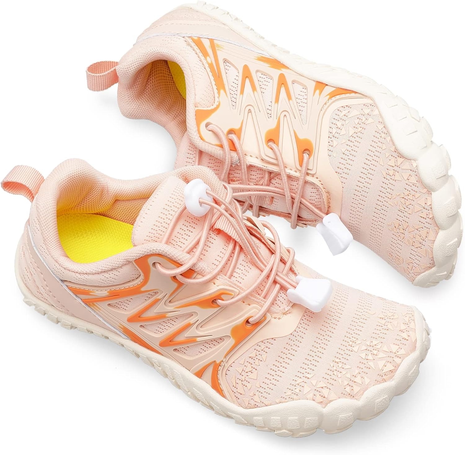 image:imageLRUN Kids Water Shoes Quick Dry Boys Girls Barefoot Shoes for Beach Pool Sand NonSlip Outdoor Athletic Walking SneakerLotus Pink