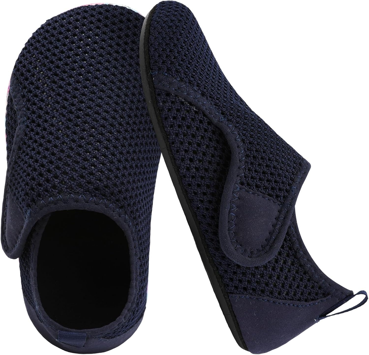 image:imageLRUN Toddler Water Shoes Quick Dry Kids Swim Shoes Barefoot Boys Girls Aqua Socks for Beach Pool Surfing Yoga NonSlipNavy Blue
