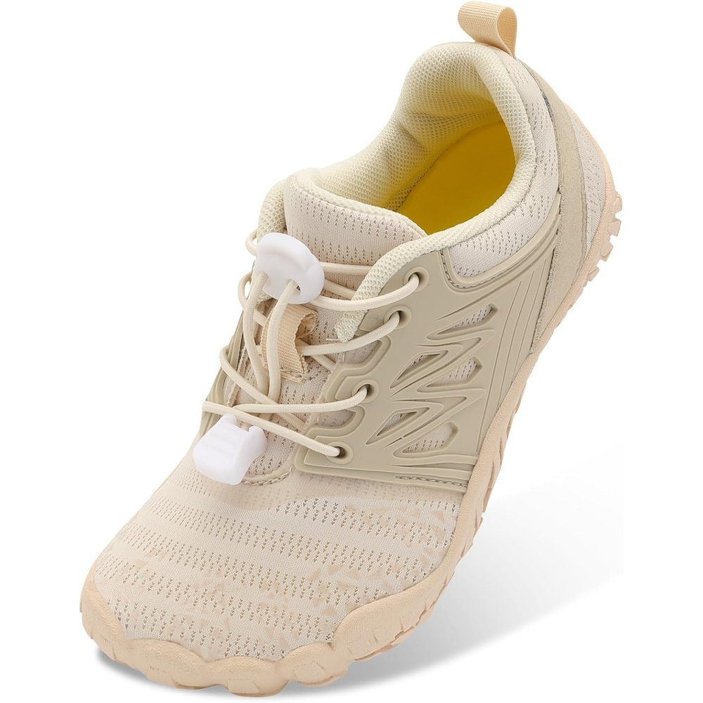 image:imageLRUN Kids Water Shoes Quick Dry Boys Girls Barefoot Shoes for Beach Pool Sand NonSlip Outdoor Athletic Walking SneakerBeige