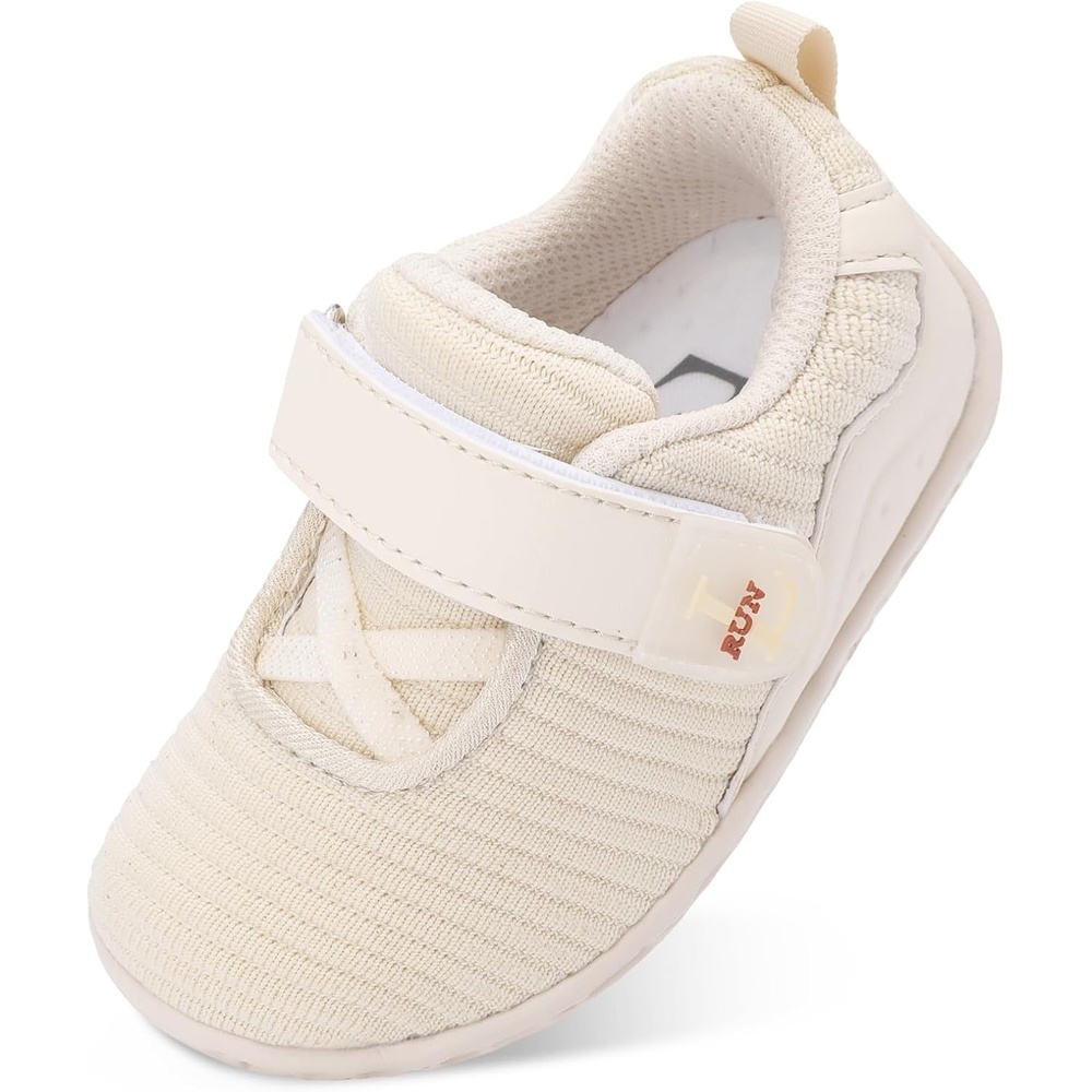image:imageLRUN Toddler Barefoot Shoes Wide Toe Box amp ZeroDrop Sneakers for Boys amp Girls Lightweight Walking amp Running Shoes for Indoor amp Outdoor PlayBeige
